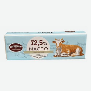 Масло сливочное Внуковское Крестьянское сладкосливочное бзмж 72,5%, 450 г