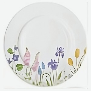 Тарелка десертная Луговые цветы фарфоровая, 19 см