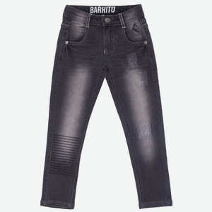 Брюки-джинсы для мальчика Barkito «Деним», черные (110)