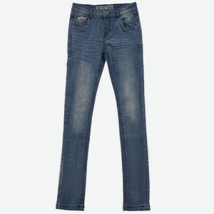 Брюки-джинсы для девочки Barkito «Деним», синие (122)