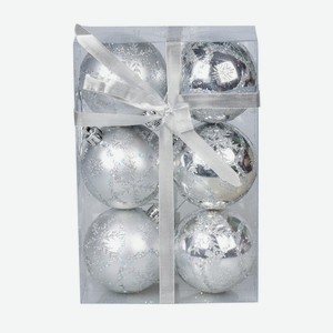 Набор шаров Santa s World серебряный 6шт 6см арт. HV6006-2532A02