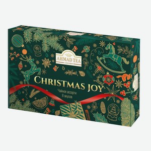 Чай Ahmad Tea Christmas Joy ассорти 8 вкусов 40 пакетиков, 71г Россия