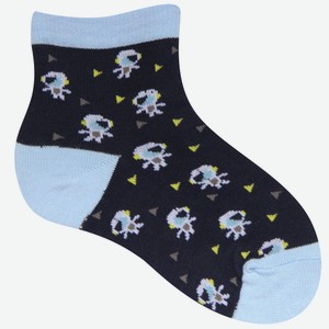Носки для мальчика Акос со стопами, синие (14)