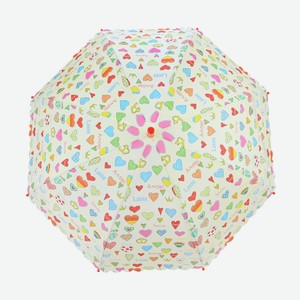 Зонт Mary Poppins «Сердечки» полуавтомат 48 см