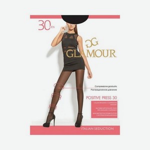 Женские колготки Glamour Positive Press 30den Nero 5 размер