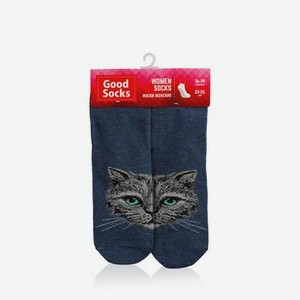 Женские носки Good Socks C1438 трикотажные , Джинс , р.23-25