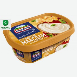 Сыр плавленый с сыром маасдам Hochland 50% БЗМЖ, 200 г