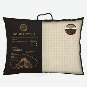 Подушка Home&Style Бамбук/Верблюд размер 50/70 ткань чехла: 100% хлопок, наполнитель: бамб. волокно/вер