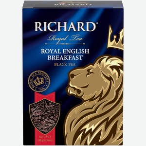 Чай Richard royal english breakfast черный листовой, 180 г