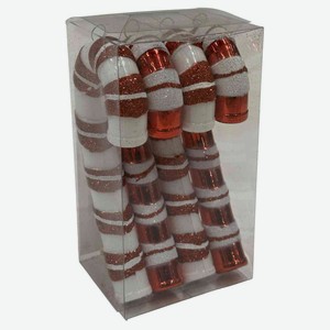 Набор ёлочных украшений EG01-PE3 Леденцы цвет: красный/белый, 14 см