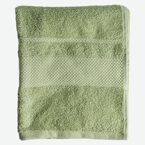 Полотенце махровое Riso 50*90см зеленый/бежевый, 400 гр/м