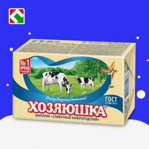 Маргарин сливочный  Хоозяюшка   Нижегородский , 60%, 400г