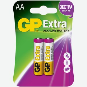 Батарейки GP Super Alkaline 15А AA алкалиновые, 2 шт.