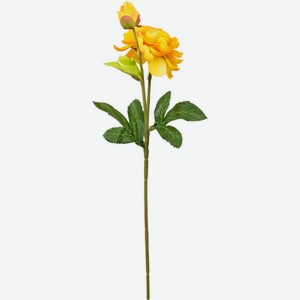 Декоративный цветок Камелия цвет: жёлто-оранжевый, 36 см