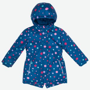 Куртка для девочки Barkito, темно-синяя (116)