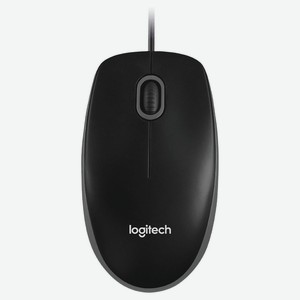 Мышь проводная Logitech B100 черная