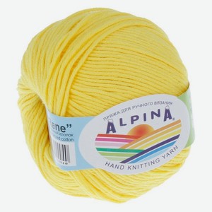 Пряжа Alpina rene 179 ярко-желтый, 50 г
