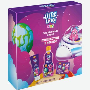 Подарочный набор детский Svoboda Little Love Путешествие в космос (мыльная краска, шампунь-гель, мыло), 3 предмета