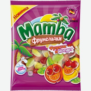 Жевательный мармелад Mamba «Фрукты и йогурт» 72 г