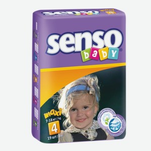 Подгузники «Senso Baby» 7-18 кг, 19 шт.