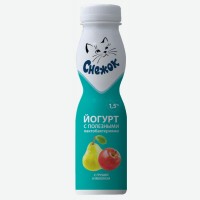 Йогурт питьевой   Снежок   Яблоко-груша, 1,5%, 260 г