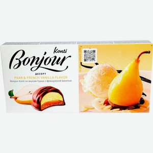 Десерт Konti Bonjour souffle Груша с французской ванилью 232г