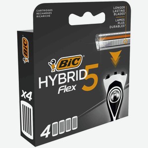 Сменные кассеты Bic Hybrid 5 Flex, 4 шт.