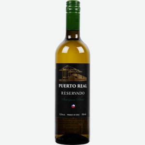 Вино Puerto Real Sauvignon Blanc белое полусухое 12,5 % алк., Чили, 0,75 л
