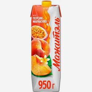 Напиток молочно-соковый Мажитэль Персик-маракуйя 950г