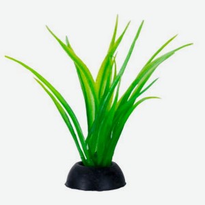Растение для аквариума HOMEFISH Лилеопсис зеленый пластиковое с грузом, 6 см