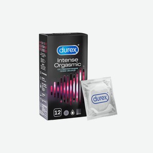 Презервативы Durex Intense Orgasmic рельефные со стимулирующим гелем-смазкой, 12шт Китай
