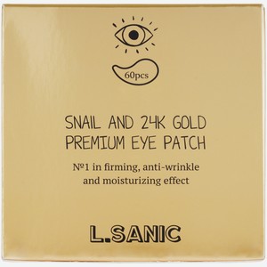 Патчи L.Sanic гидрогелевые с муцином улитки и золотом для области вокруг глаз, 60шт