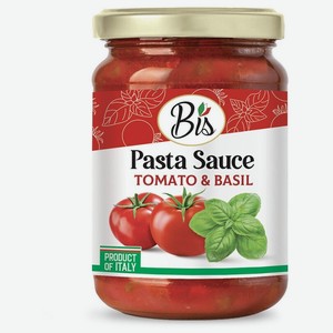 Томатный соус BIS Tomato & Basil sauce 350 гр.