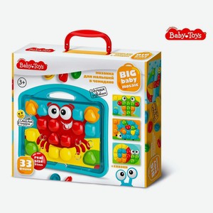 Мозаика Baby Toys для малышей Краб d4.5 33элемента 04102
