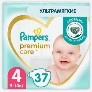 Подгузники Pampers Premium Care 4 9-14кг 37шт