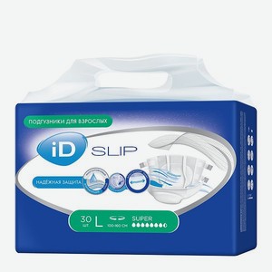 Подгузники для взрослых id Protect Slip L 30 шт