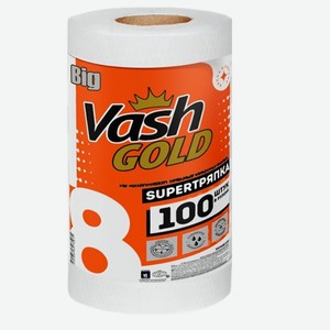 Тряпка Vash Gold Big в рулоне 28 х 37см, 100 листов Россия