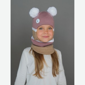 Шлем для девочки Jumbi ЗУМ-ЗУМ, Розовый пыльный (53-55)