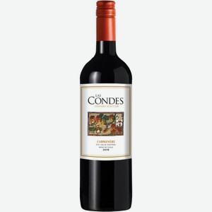 Вино Las Condes Карменер красное полусухое 13.1% 750мл