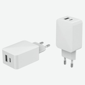 Устройство зарядное сетевое Qilive 1 USB-A 2.4A/1 USB-C PD18W белый