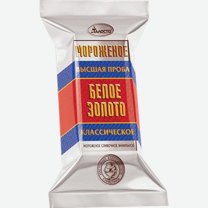 Мороженое пломбир Талосто Белое золото классическое БЗМЖ, 200 г