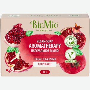 Мыло твердое BioMio Vegan Soap Aromatherapy Гранат и базилик, 90г