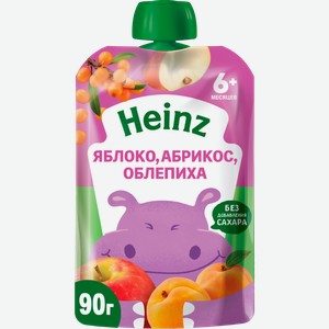 Пюре Heinz Natural Яблоко Абрикос Облепиха 90г