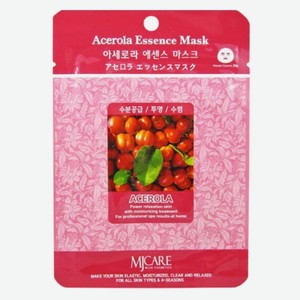 Маска тканевая для лица Mijin essence mask с экстрактом ацеролы, 23 г