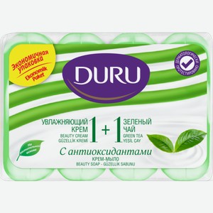 Мыло Duru 1 + 1 Soft Sens крем и зеленый чай 80г*4шт