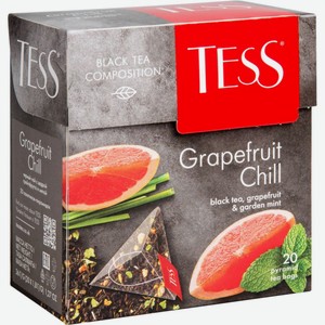 Чай чёрный Tess Grapefrut Chill, 20×1,8 г