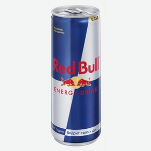 Напиток энергетический Red Bull, металлическая банка, 250 мл