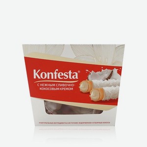 Конфеты глазированные с кокосовой начинкой Konfesta 130г. Цены в отдельных розничных магазинах могут отличаться от указанной цены.
