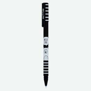 Ручка гелевая стираемая Meshu Black&white синяя 0,5мм, 1 шт