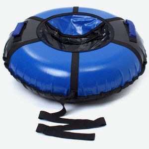 Санки спортивные надувные Saimaa «Вихрь», черно-синие 100 см